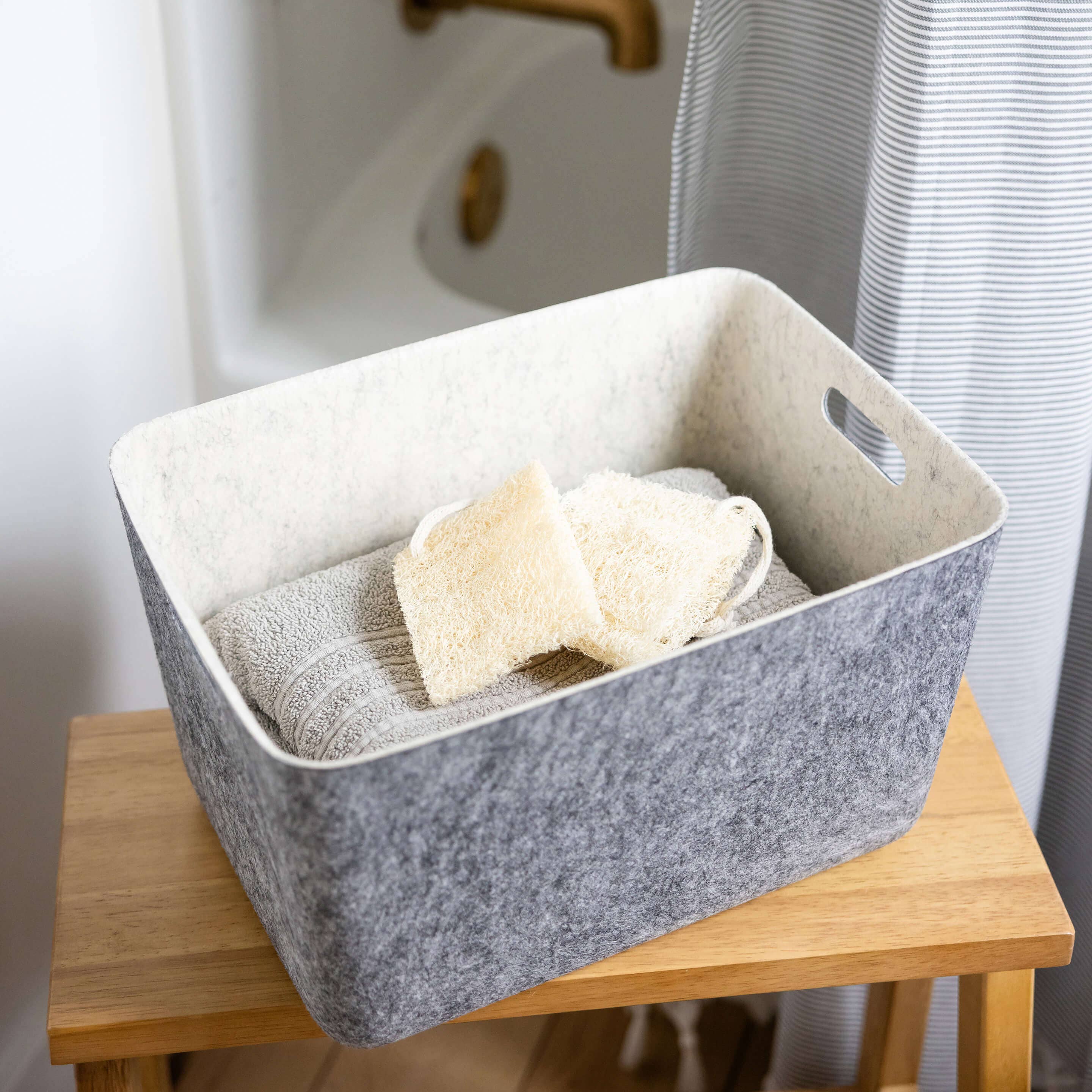 Three by Three Seattle - Wholesale Storage Bin - reSTAK recycled FELT storage medium tall7