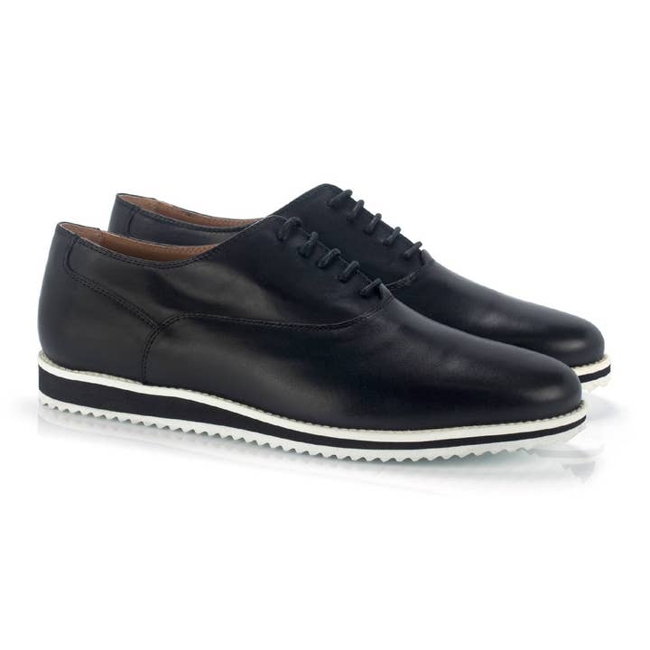 Derby en cuir DAKERBY-BLACK pour la vente par Men's Heritage