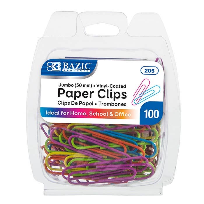 Jumbo Color Paper Clips for wholesale by Luna Office Supply - Everyday Essential