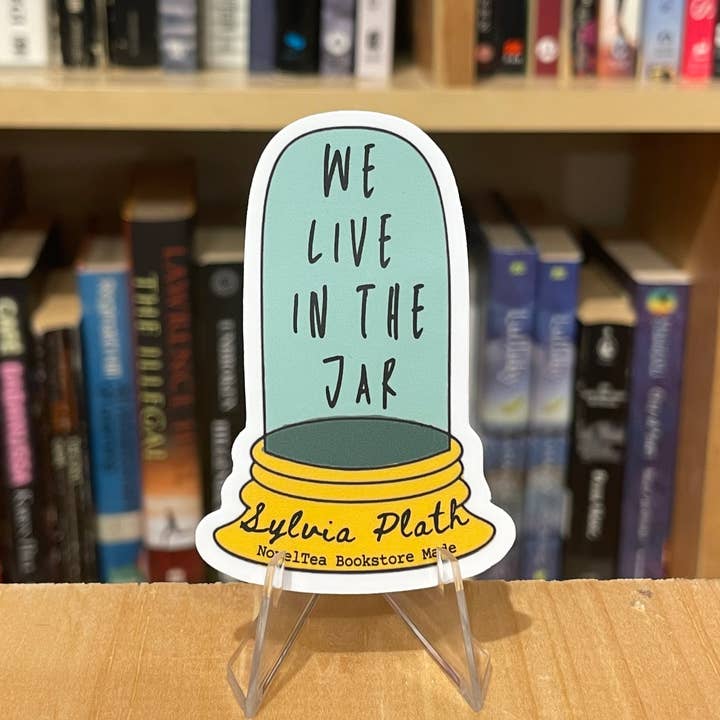 NovelTea Bookstore & Gifts – wholesale Sticker – Sylvia Plath, The Bell Jar Inspired Vinyl Sticker