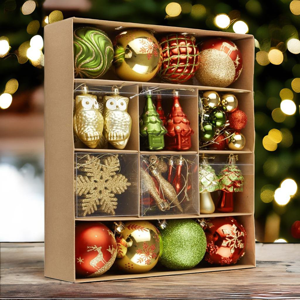 OrnamentallyYou - Vente Lots de décorations - Très grand ensemble de décorations de Noël en forme de forêt enchantée6