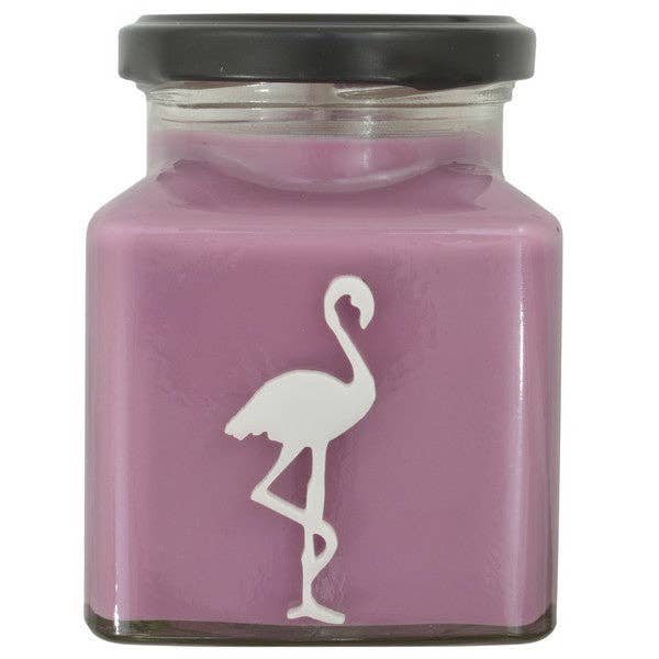 Bougie Flamant rose classique à la confiture de cassis pour la vente par Flamingo Candles