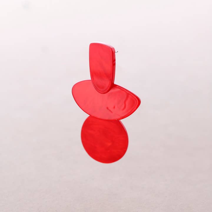 Boucles d'oreilles en résine de forme géométrique pour la vente par Sonata