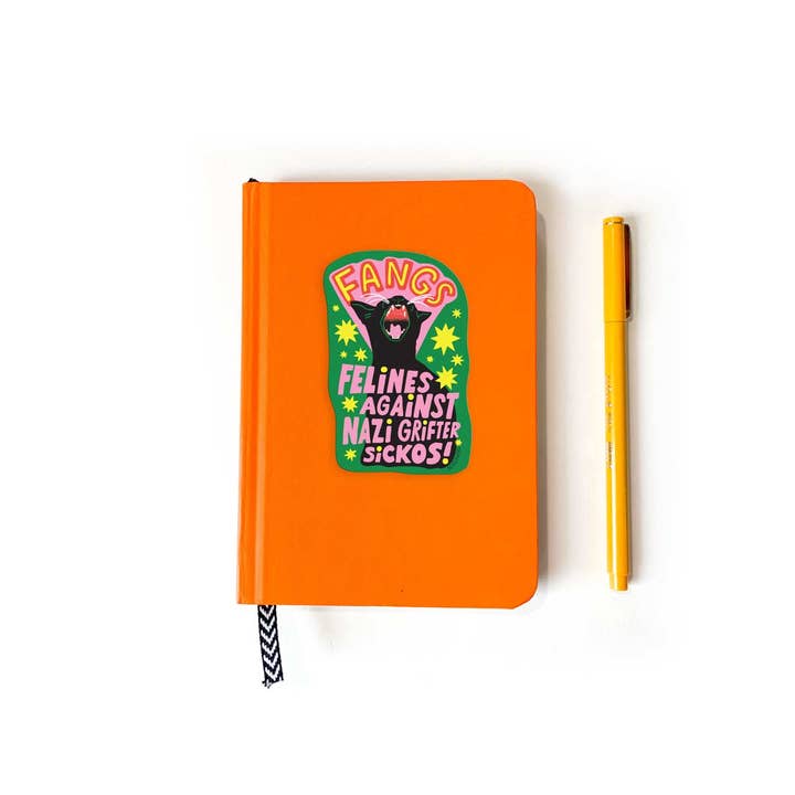 5 Eye Studio - Wholesale Sticker - FANGS Cat Vinyl Sticker2