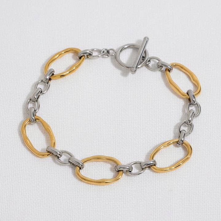 Chic Geometric Color Block Bracelet for wholesale by paperln