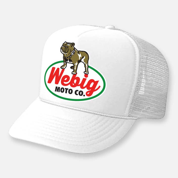 Webig Moto Company - Wholesale Trucker Hat - Unisex - BIG DOG CURVED BILL TRUCKER HAT