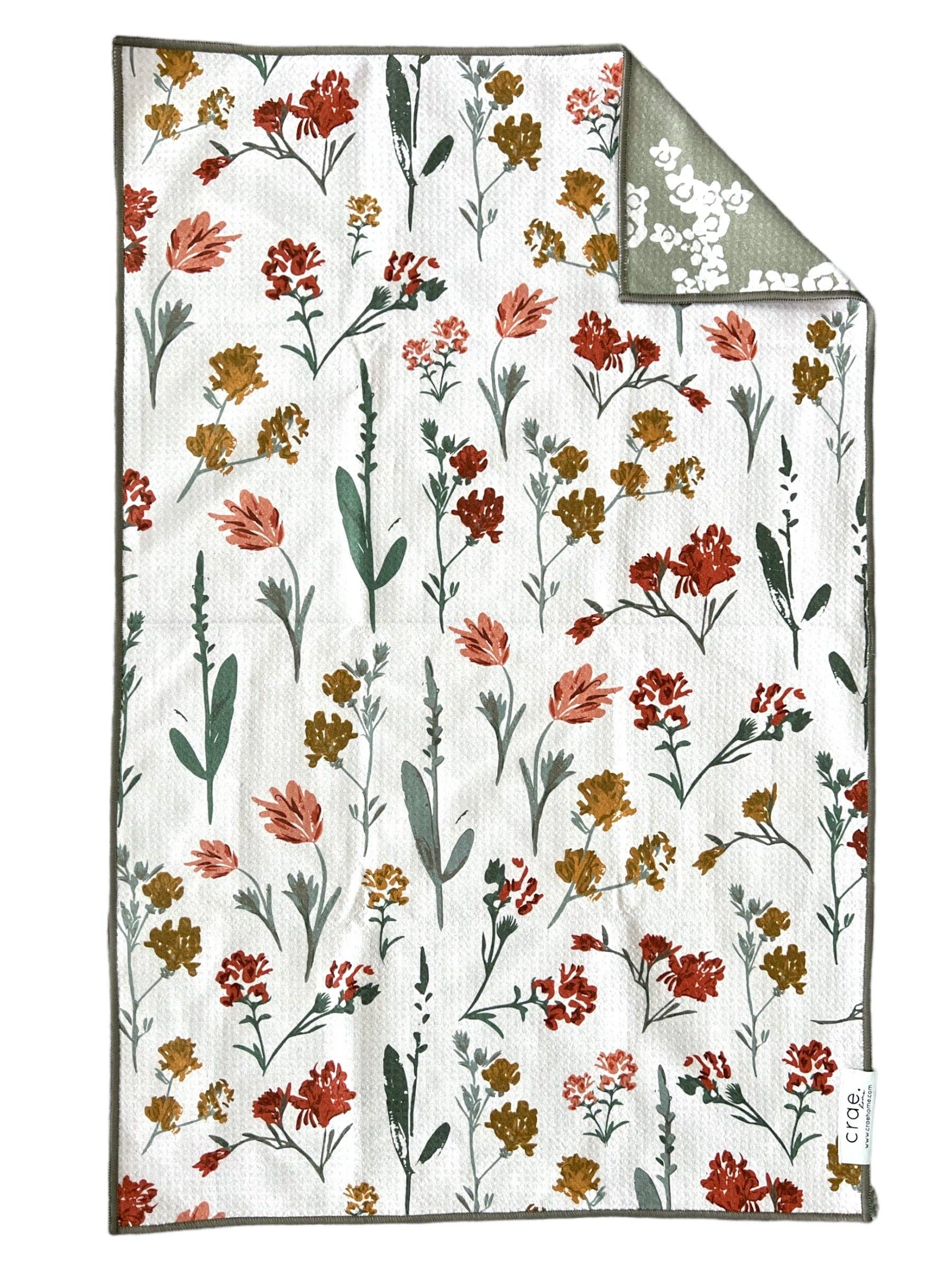 Cream Sage Mallory: Reversible Hand Towel for wholesale on Faire1