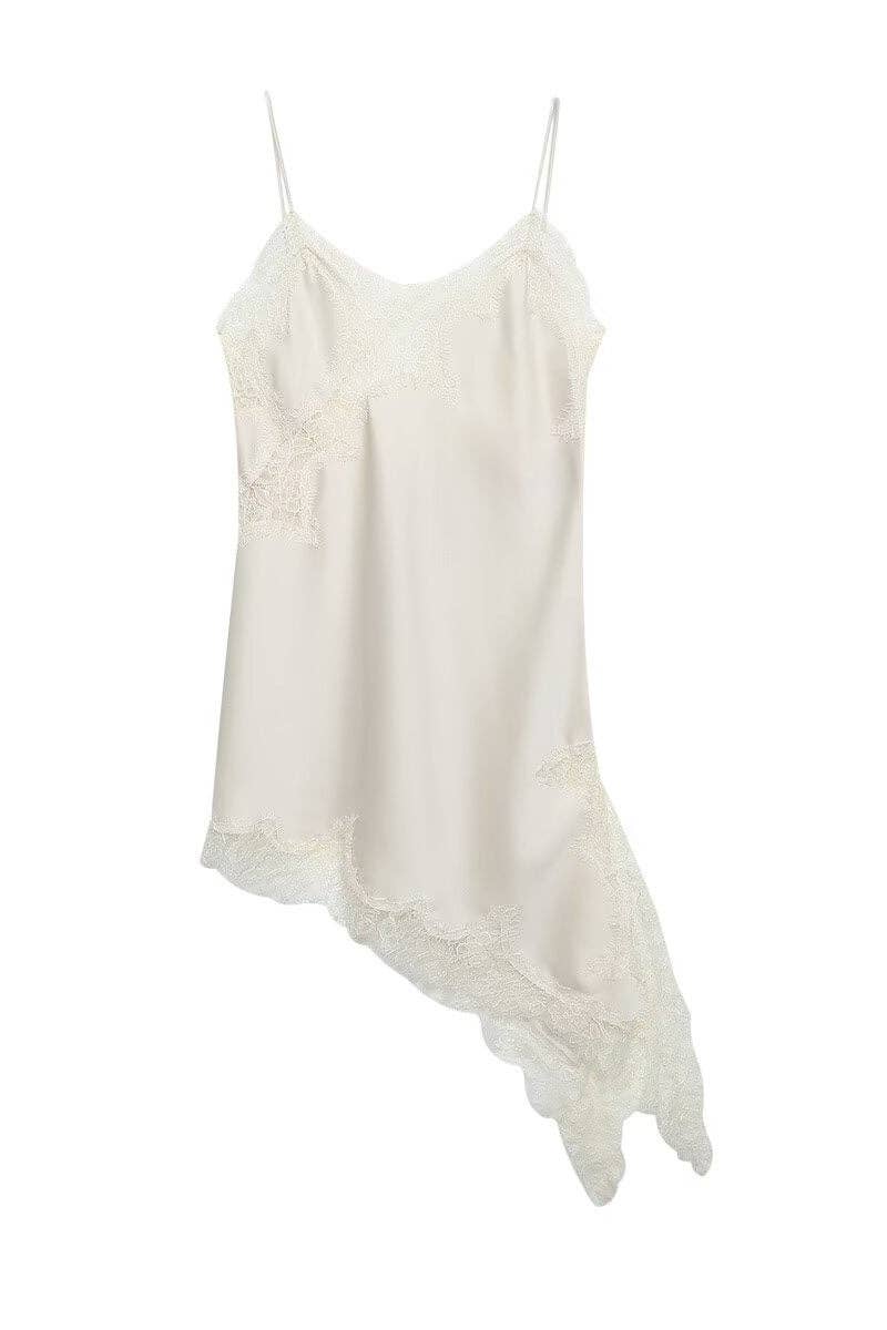 Mccolin - Wholesale Camisole - Women's - Lace-Trim Asymmetrical Cami Top5