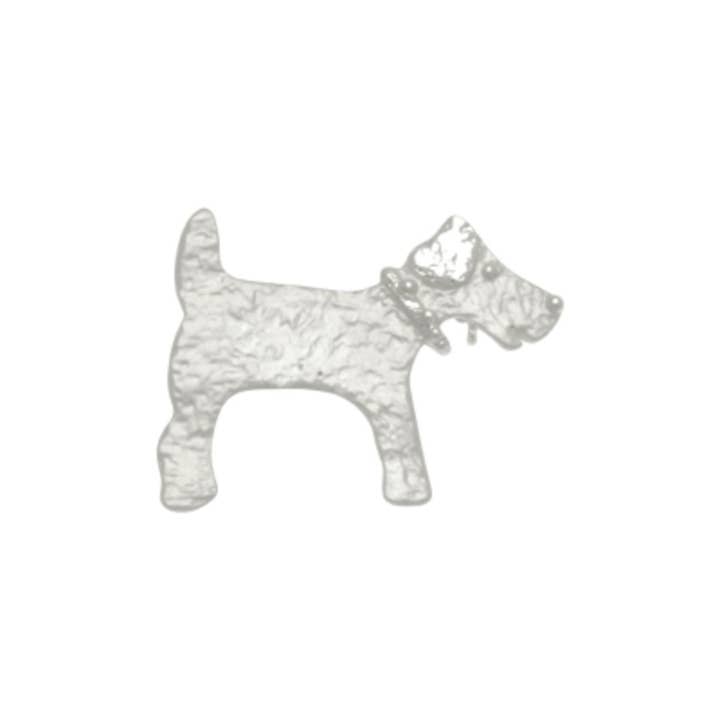 Silver Dog Brooch for wholesale by Miss Milly Limited