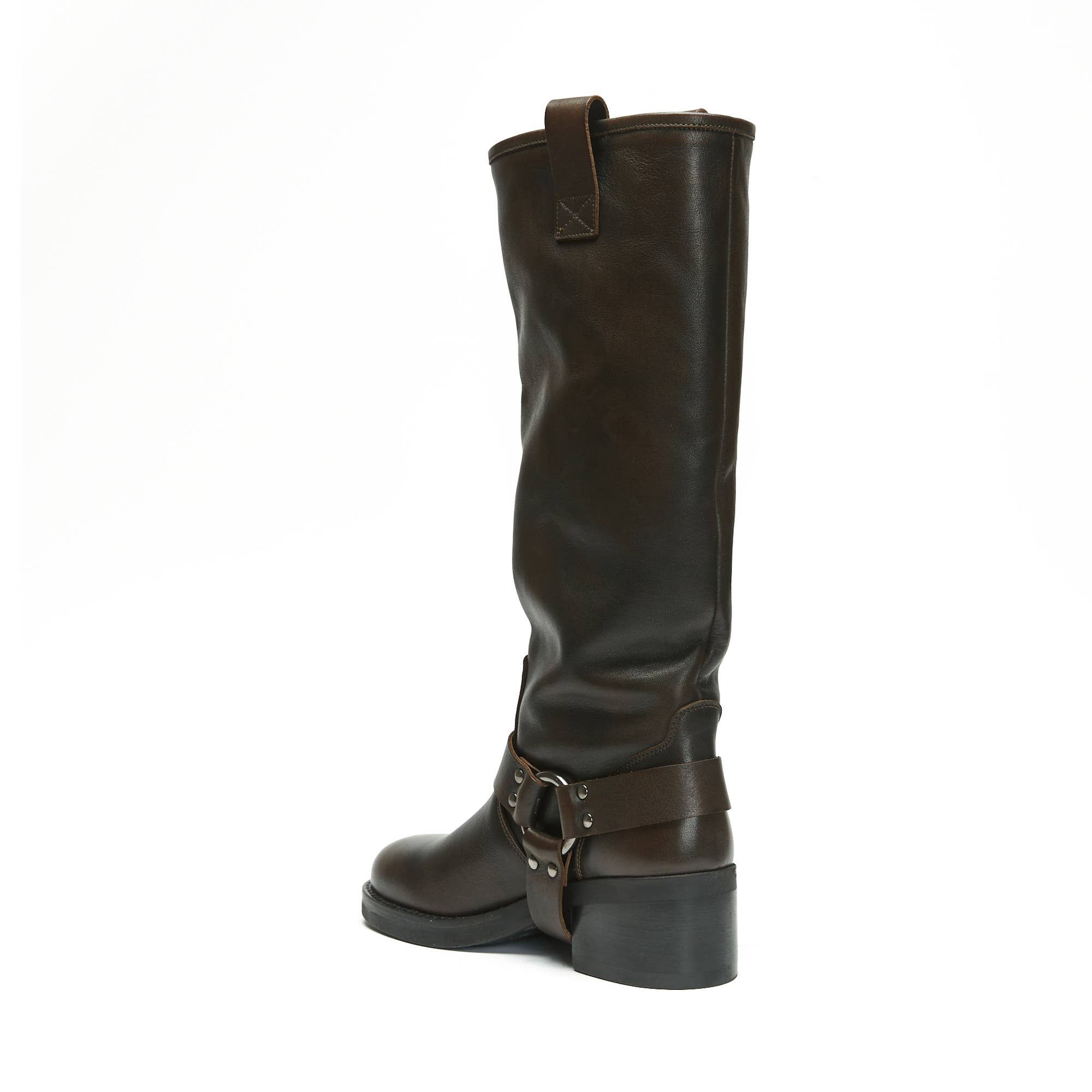 Frank Daniel - Wholesale Combat/Military Boots - Women's - Women's brown biker. Made in Italy. FD76112