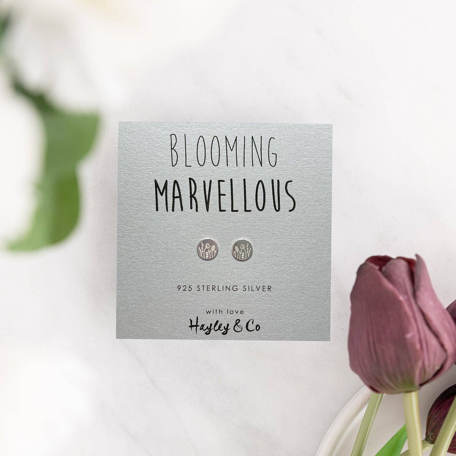 Hayley & Co - Wholesale Stud/Post Earrings - Wildflower Sterling Silver Earrings