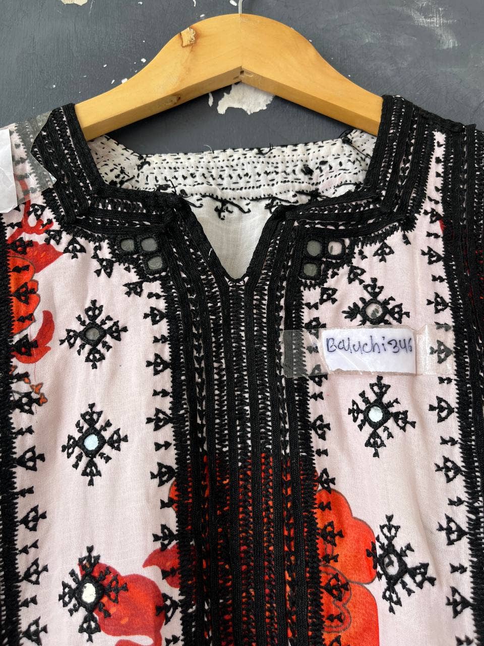 bhavnas boutique - Wholesale Dress - Women's - Mirror Work Dress Embroidery Baluchi Afghani Banjara Dress 1