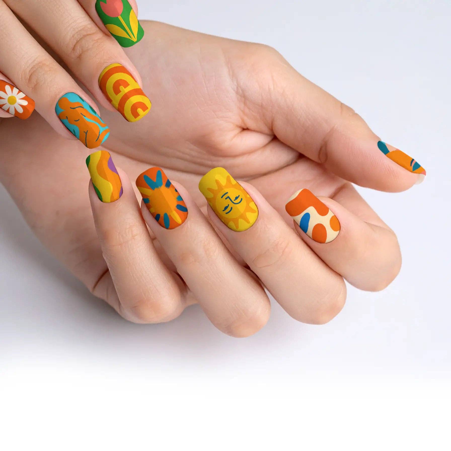 FYNE BODY - Wholesale Press-on/fake nails - Splat-tastic Canvas Creativity Press-On Nails90