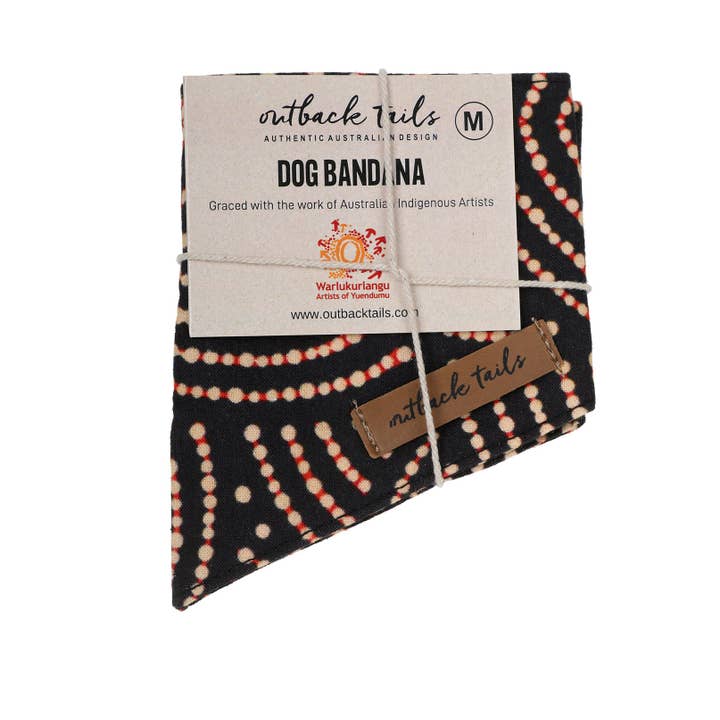 Outback Tails - Vente Bandana – chien - Bandana pour chien « Fire Country Dreaming »4