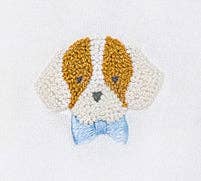 Spotted Boy Puppy Long Day Gown | Lt Blue for wholesale on Faire2