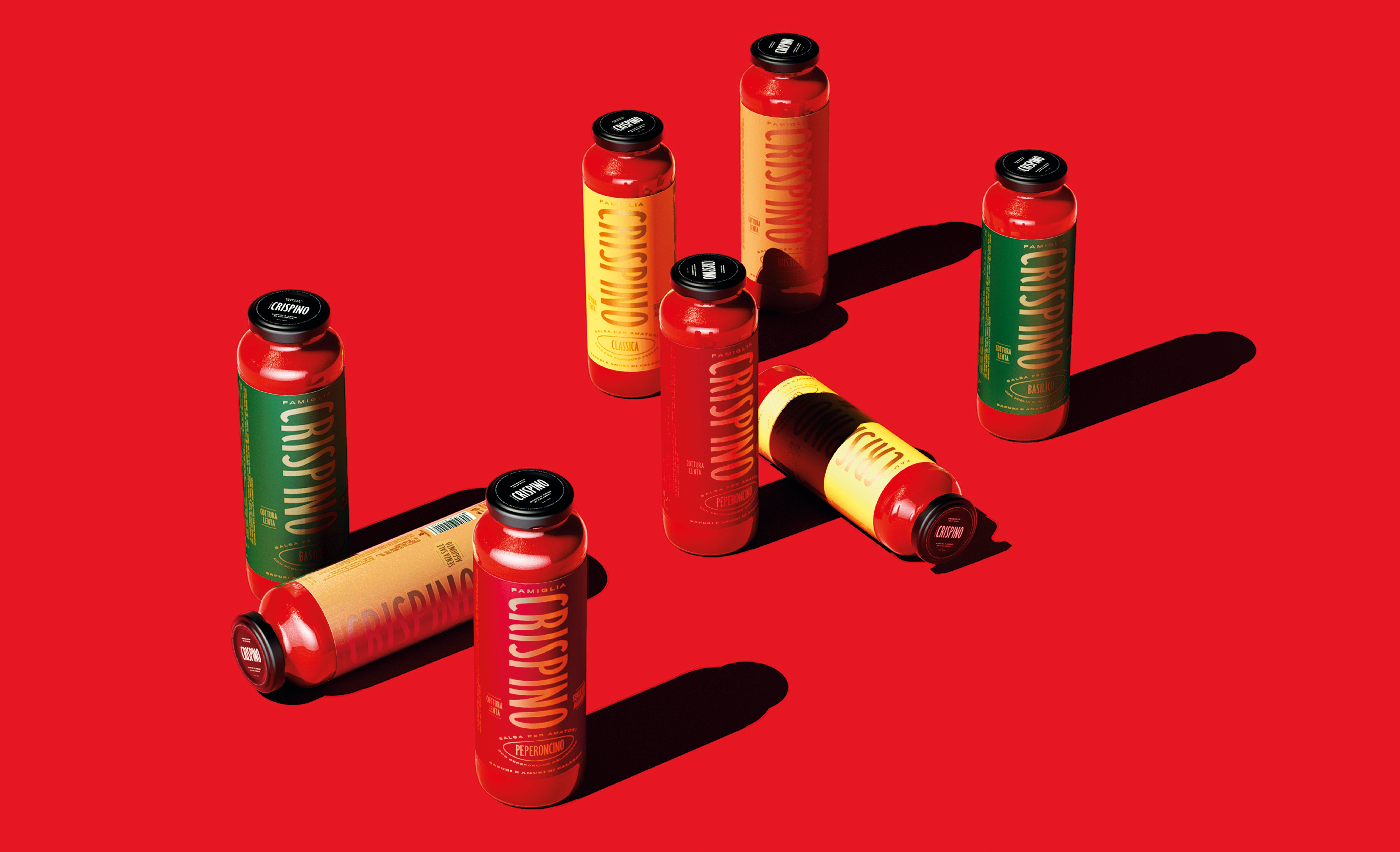 Famiglia Crispino - Wholesale Pasta Sauce - SAUCE FOR LOVERS WITH BASIL 680g -NO ADDED SALT- 100% ITA6