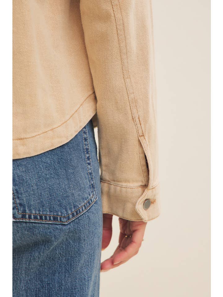 in february - Wholesale Jacket - Women's - ONE OF A KIND WASHED COTTON TWILL UTILITY OVERSIZED JACKET7