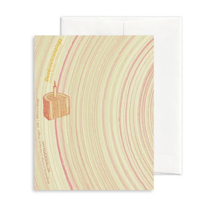 Pictrix Design - Wholesale Thank You Card - "Dendrochronology" A2 birthday card (woman)1