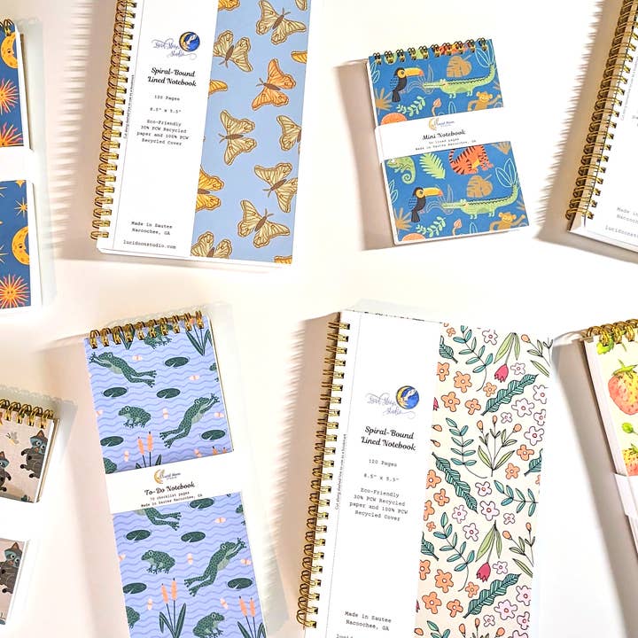 Lucid Moon Studio, LLC - Wholesale Notebook - Sun and Moon Eco-Friendly Spiral-Bound Notebook