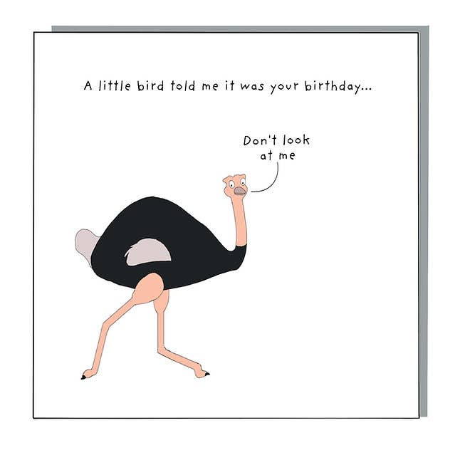 Stor fågel gratulationskort för wholesale av Not at all Jack