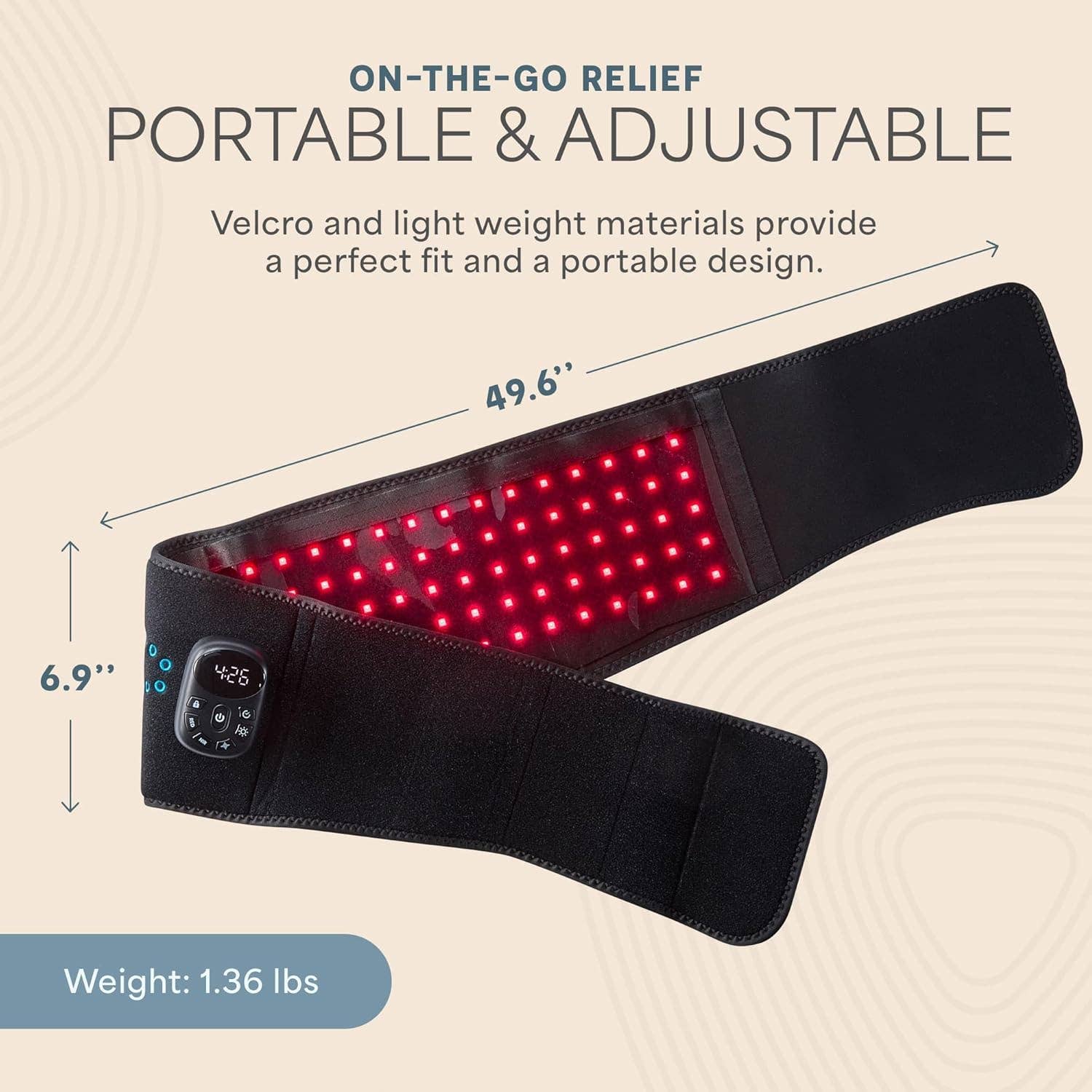 LifePro - Wholesale Body Brace/Support -  Lifepro Red Light Therapy Belt – 660nm & 850nm Infrared 6