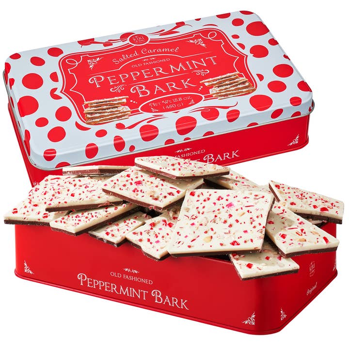 Salted Caramel Chocolate Premium Peppermint Bark - 450G Bark for wholesale by The Wine Savant /  Khen Glassware
