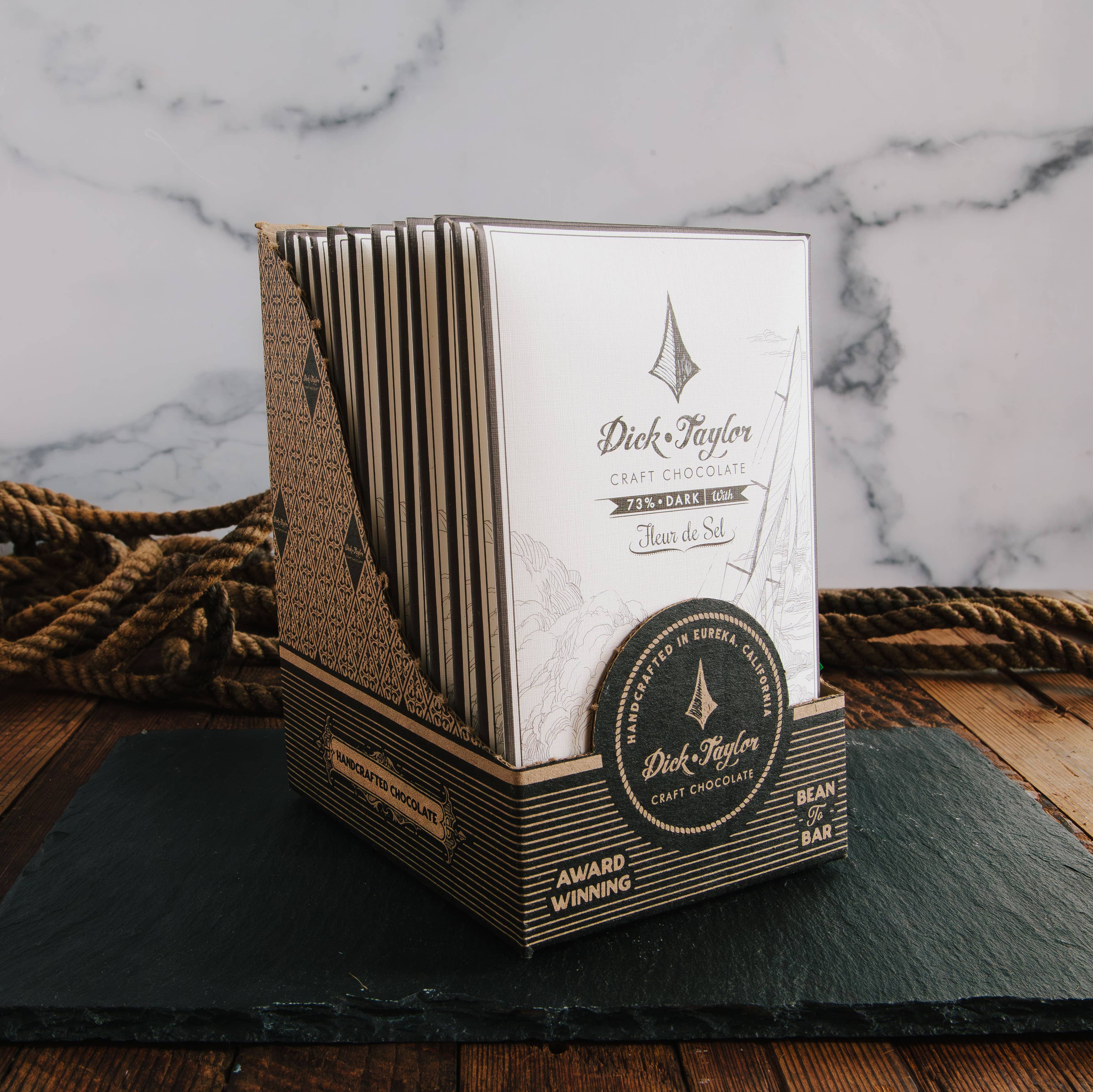 Dick Taylor Craft Chocolate - Wholesale Chocolate Bar - Fleur De Sel 73% Dark Chocolate3