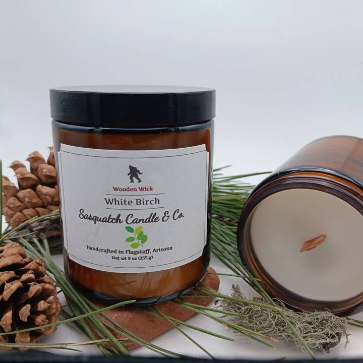 Sasquatch Candle Company - Wholesale Jar/Filled Candle - White Birch2