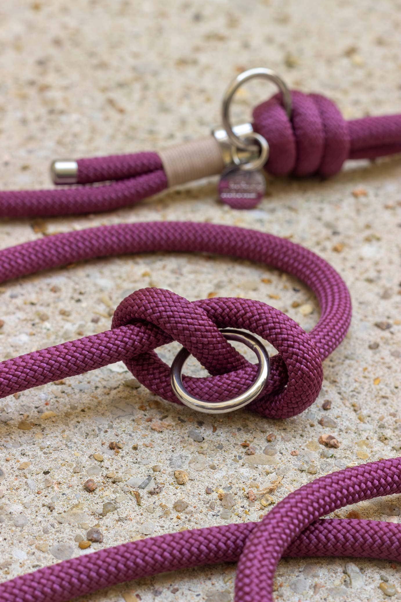 Atelier Markiz - Vente Laisse – chien - Laisse Pourpre3