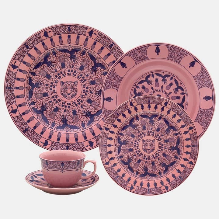 ANNOVA - Wholesale Dinnerware Set - Oxford FLAMINGO Porcelain6