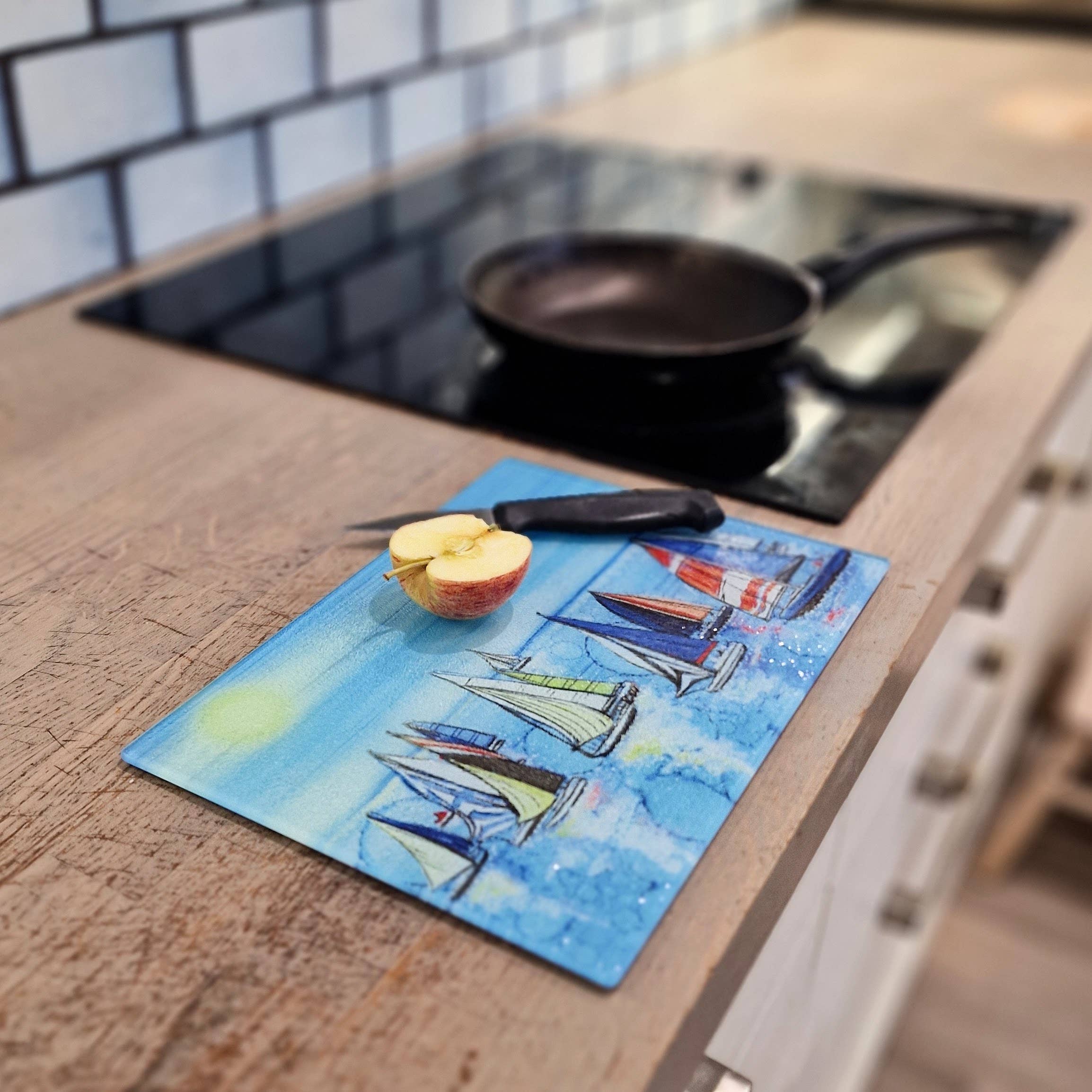 By Jo Crafts – wholesale Placemat – 83-WTS Nautical Regatta Boats Worktop Saver 8