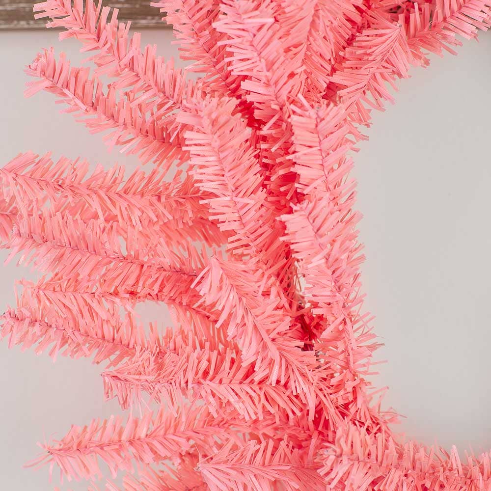 Factory Direct Craft - Wholesale Wreath - 12" Pink Artificial Pine Wreath (Package of 6 pieces)2