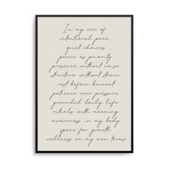 In Mijn Tijdperk Van – Handgeschreven Typografie Print voor wholesale door D'LUXE PRINTS