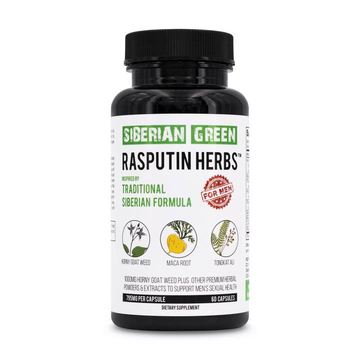 SiberianGreen - Wholesale Oral Supplement/Vitamin - Rasputin Herbs with Horny Goat Weed Maca Root Tongkat Ali Co