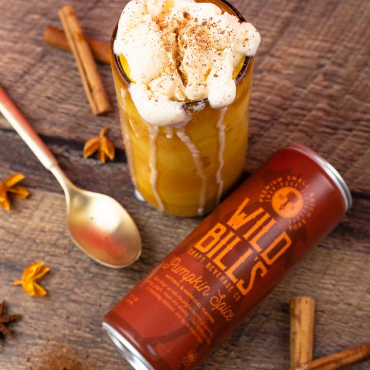 Wild Bill’s Craft Beverage Co. - Wholesale Soda/Carbonated Drink - Pumpkin Spice - Premium Cane Sugar Soda, 12-Pack, Cans