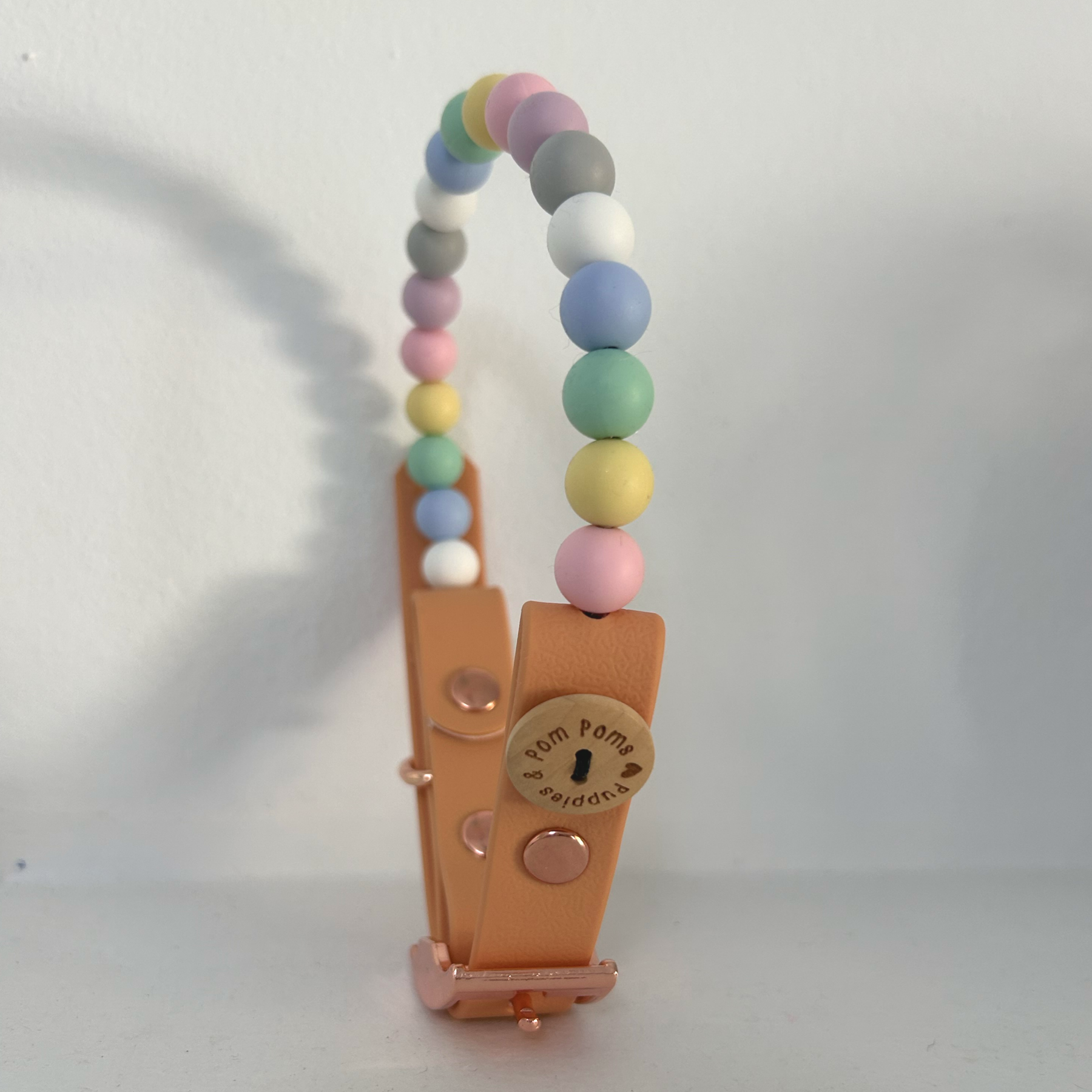 Puppies & Pom Poms - Vendita all'ingrosso Collare - Cani - Collare per Cani Artigianale Vegano con Perline - Perline Pastello5