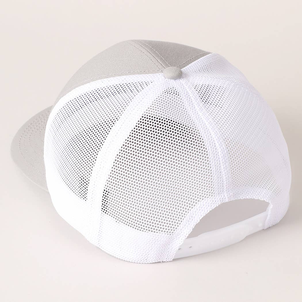 Fashion City - Wholesale Trucker Hat - Unisex - Two Tone Cotton Trucker Hat with Mesh Back23