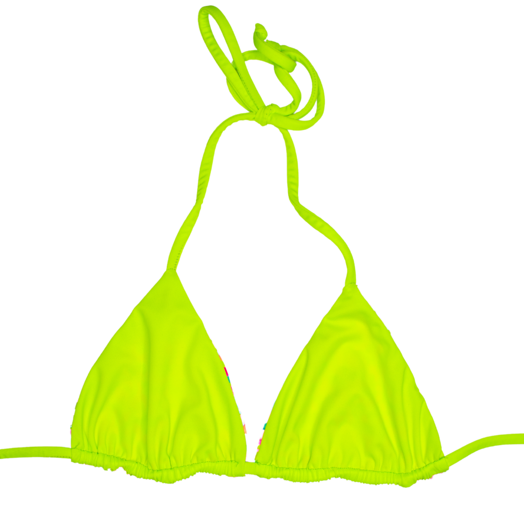 Bella Rea Swim - Wholesale Swim Top - Women's - Funfetti & Lime SAPODILLA Top5
