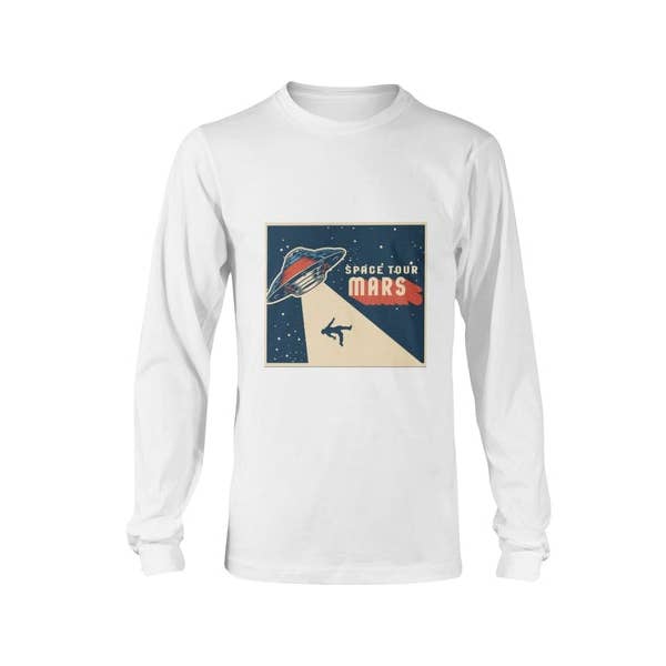 Space Tour Mars Long Sleeve T-shirt for wholesale by Wombacart