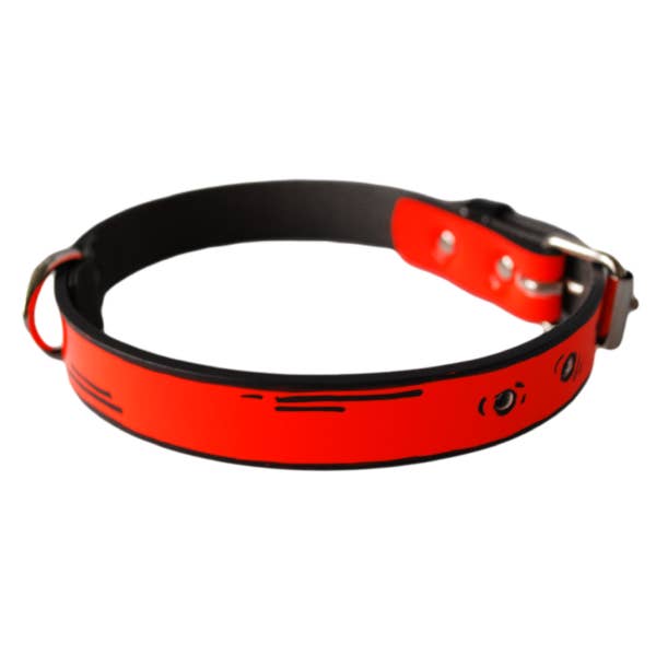 FLUO RED PAINT COLLAR COMICS for wholesale by My queen