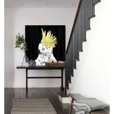 Libby Watkins - Wholesale Art print - Cowabunga Cockatoo Canvas Print2