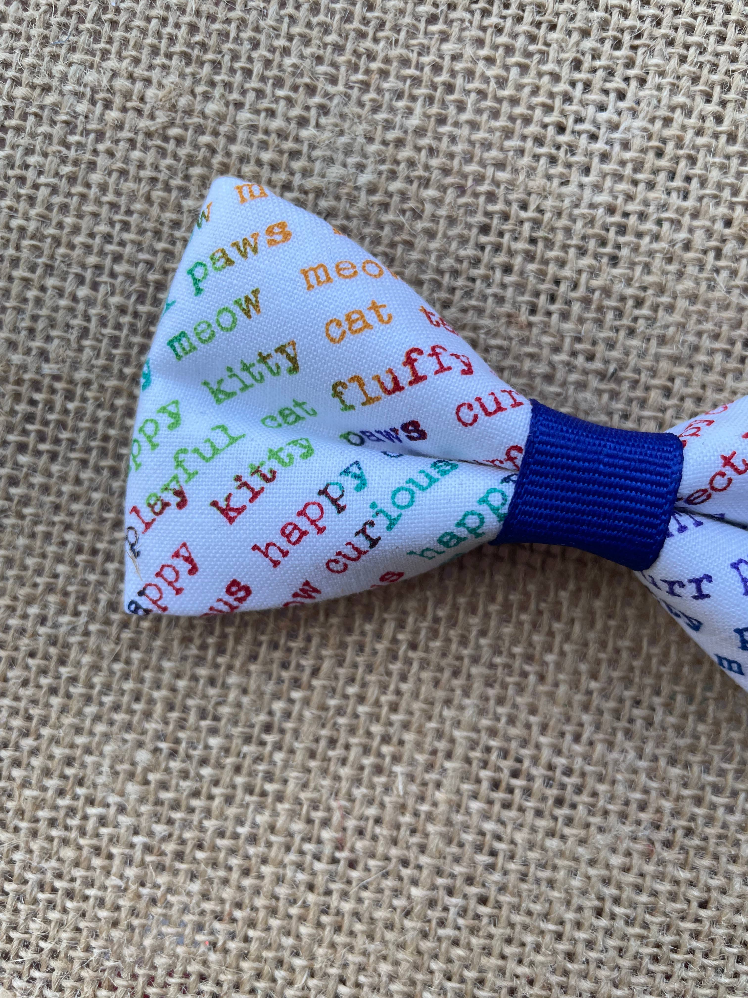 DOG BOW TIES - Wholesale Pet Bow Tie - Cat - MINI SIZE Kitty Cat Sayings1
