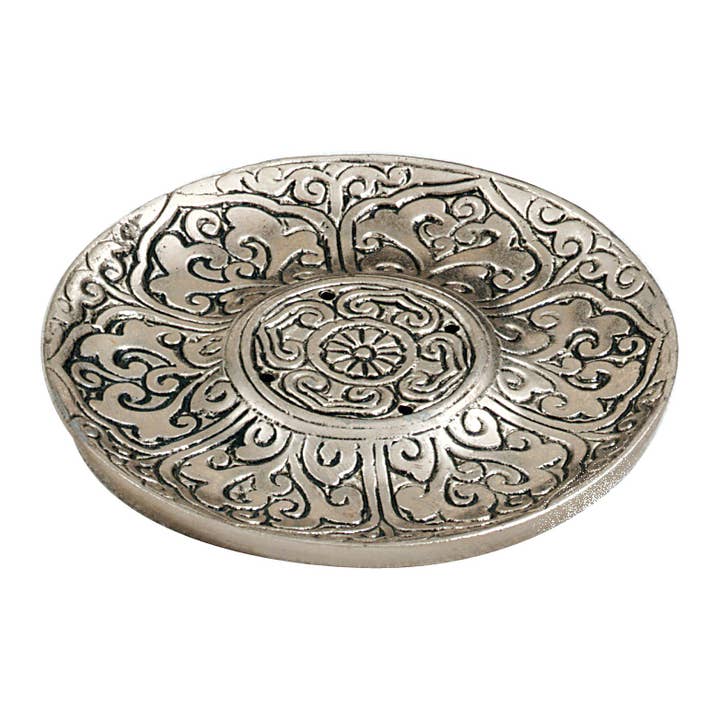 Lotus Petal Inccense Holder - Recycled Aluminum for wholesale by Triloka