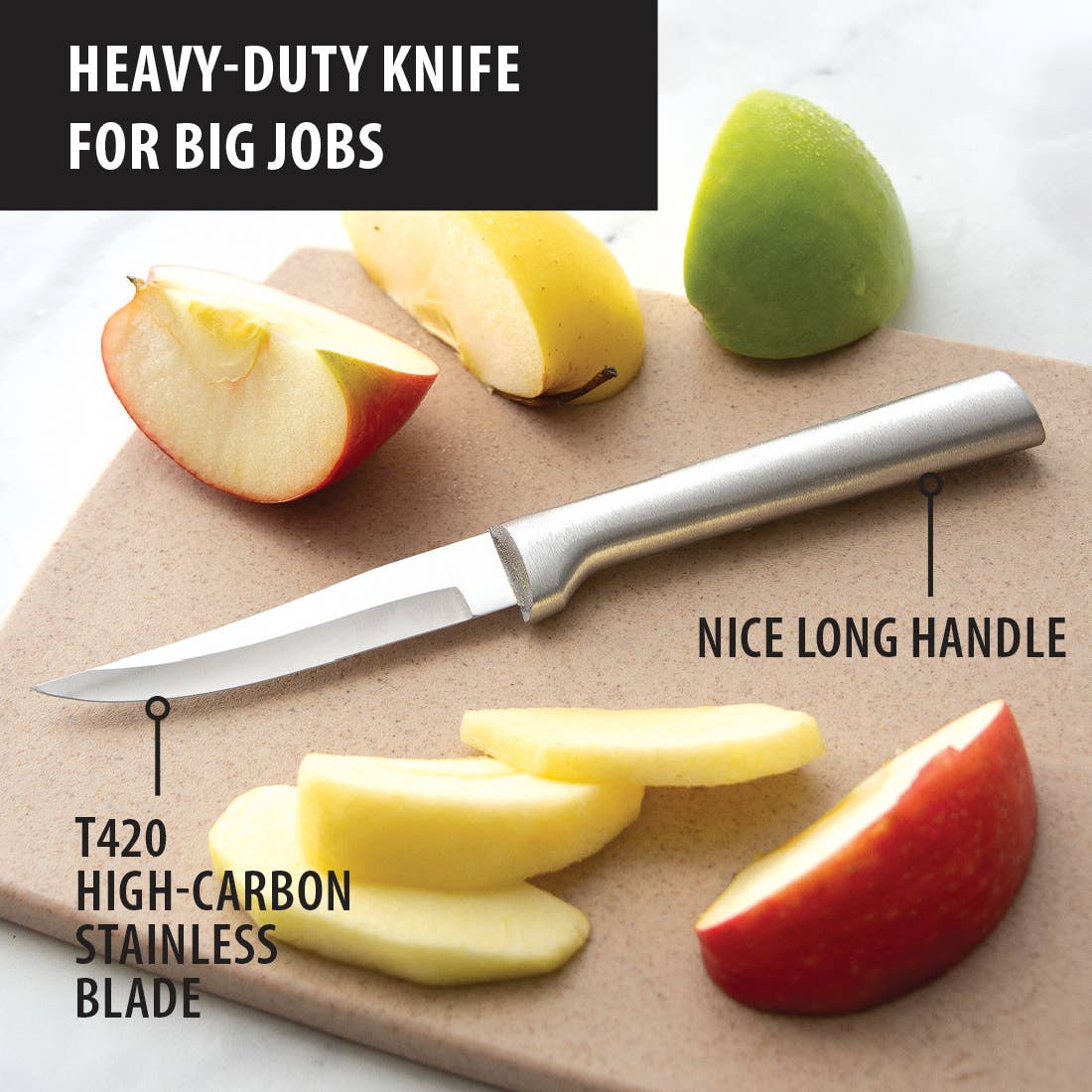 Rada Cutlery - Wholesale Kitchen/Utility Knife - Silver Heavy Duty Paring Knife1