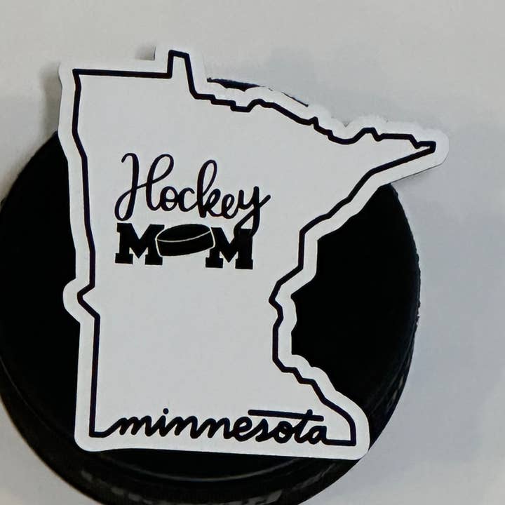 Minnesota State Hockey Mom Magnet for wholesale by Allison Kay Designs Co.