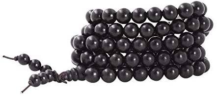 Mandala Crafts - Wholesale Prayer Beads Necklace - Mandala Crafts Natural Wood 108 Mala Prayer Beads Necklace, Bracelet from for Meditation, Yoga15