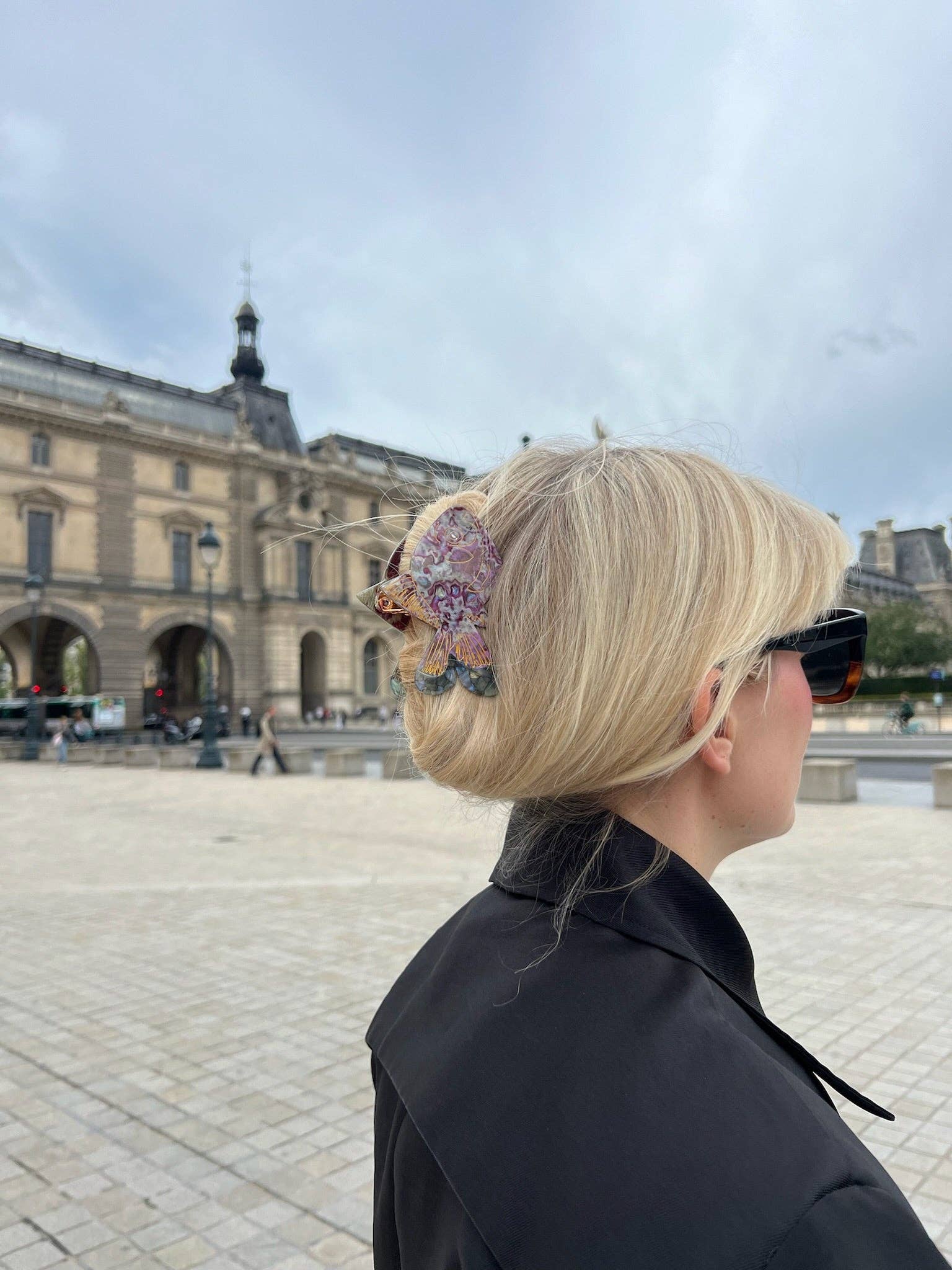 Solar Eclipse - Wholesale Hair Clip - Women's - Hand-painted Goldfish Claw Hair Clip | Eco-Friendly4