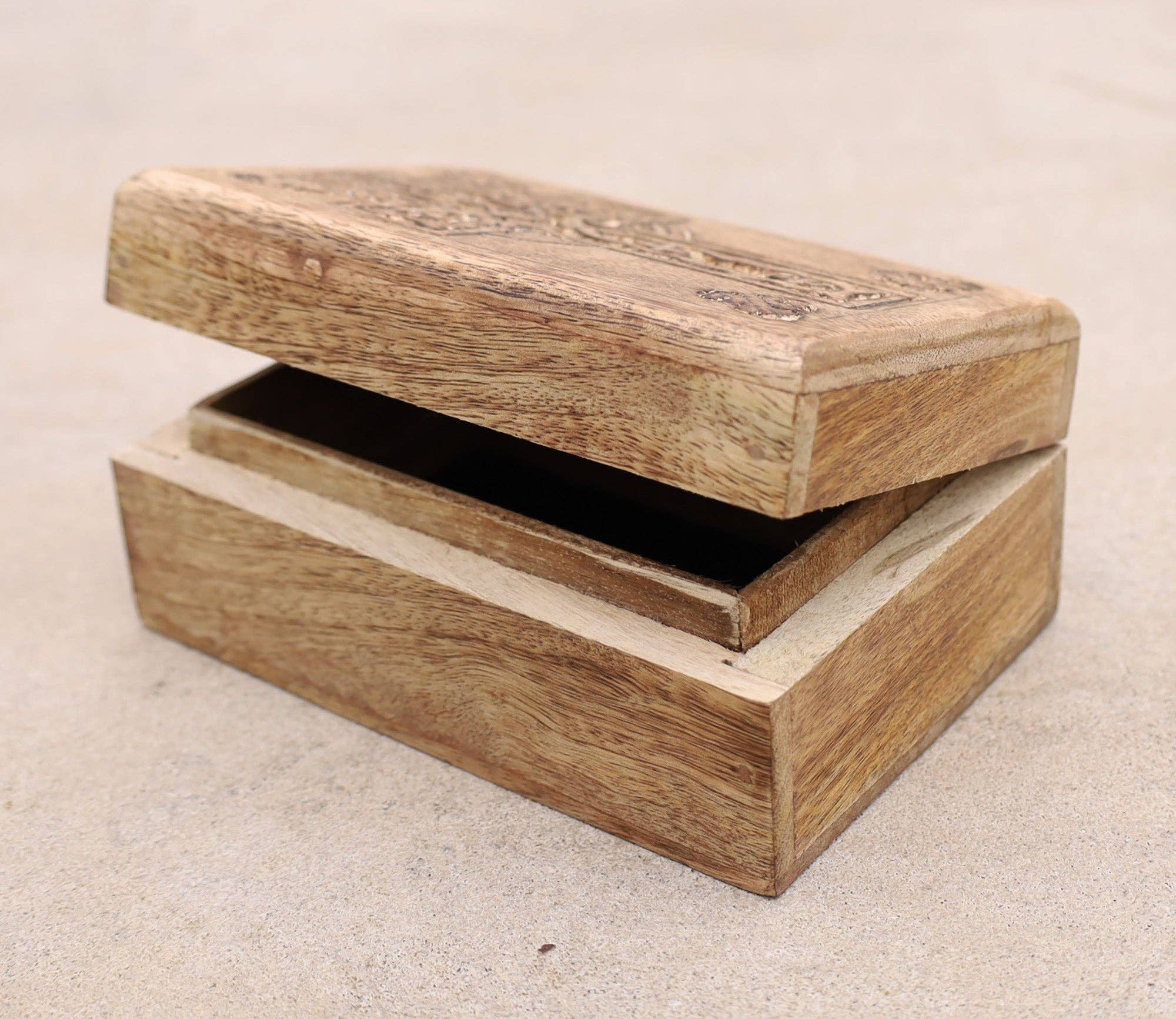 Lungta Imports – wholesale Jewellery box/organiser – Hand Carved Celtic Cross Wooden Box Keepsake Jewelry Storage12