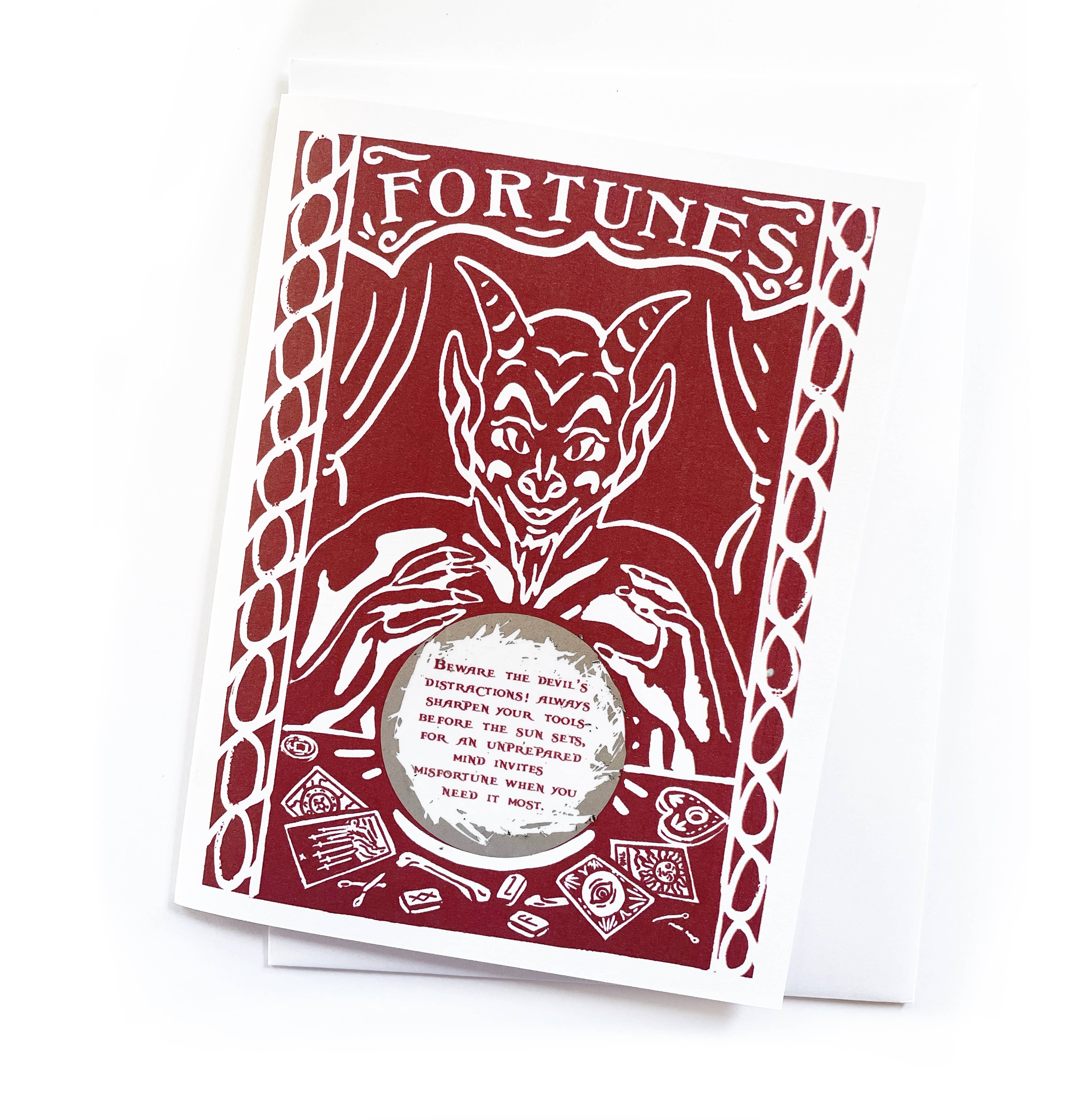 Hissing Mink - Wholesale Everyday Greeting Card - Fortune Telling Card - Devil Speaks1