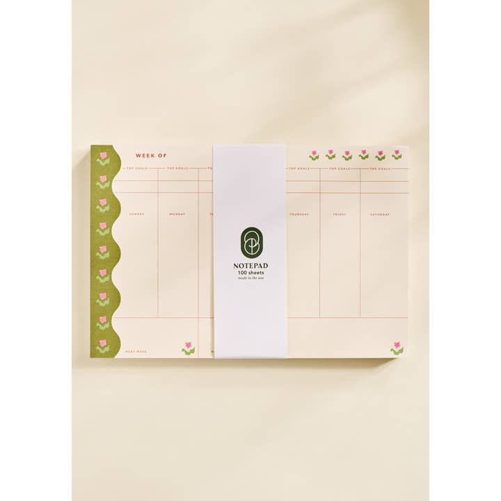 One & Only Paper - Wholesale Notepad - Garden Border Weekly Plan Notepad1